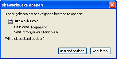 bestand opslaan venster